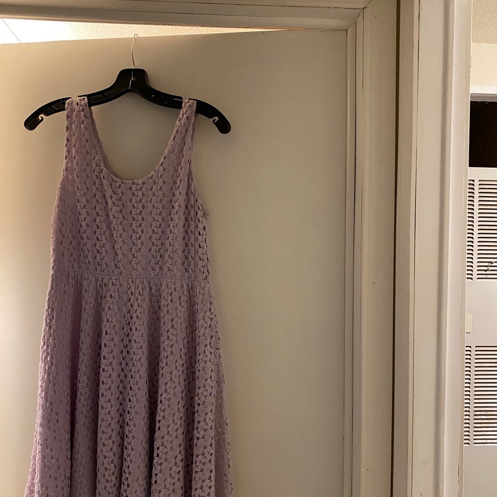 fun lavender dress perfect for any casual event!